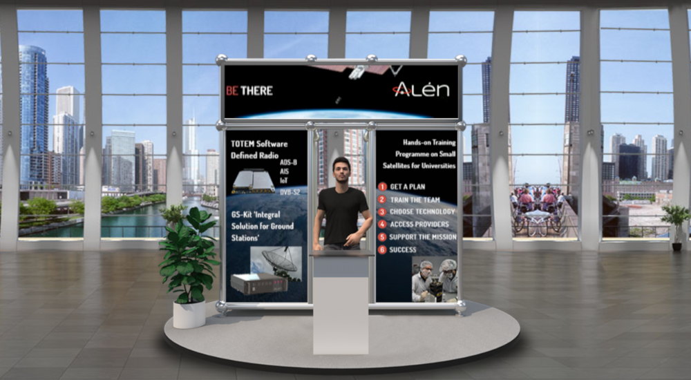 Alén Space booth at IAC 2020